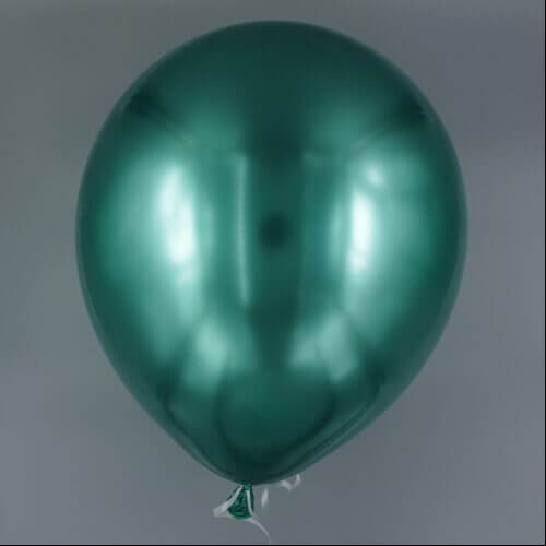 Latexballon, Grün Premium Metallic 30 cm gefüllt mit Helium
