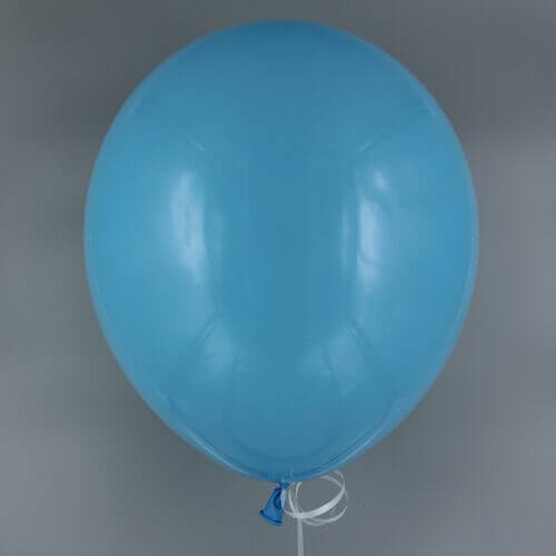 Latexballon Baby Blau glänzend 30 cm gefüllt mit Helium