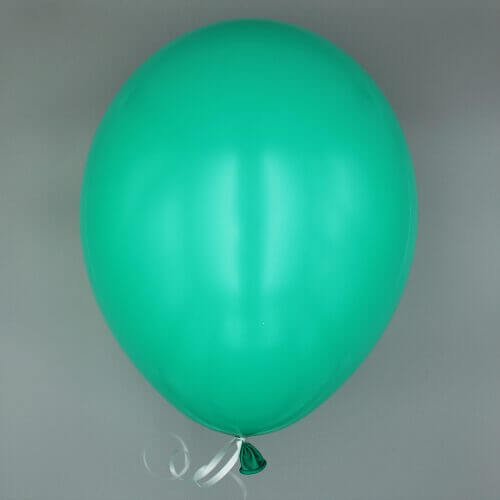 Latexballon Smaragd glänzend 30 cm gefüllt mit Helium