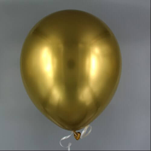 Latexballon, Gold Premium Metallic 30 cm gefüllt mit Helium