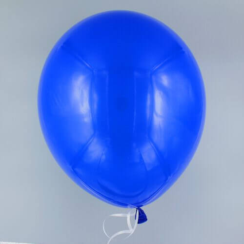 Latexballon Dunkel Blau glänzend 30 cm gefüllt mit Helium