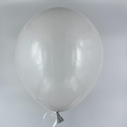 Latexballon -Pastell Grau 30 cm gefüllt mit Helium
