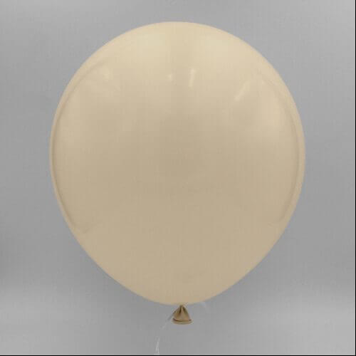 Latexballon -Pastell Sand Weiß 30 cm mit Helium gefüllt
