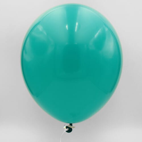 Latexballon Smaragd glänzend 30 cm mit Helium gefüllt