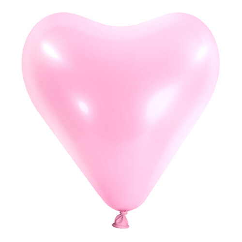 Latex Herzballon Rosa 30 cm inkl. Heliumfüllung
