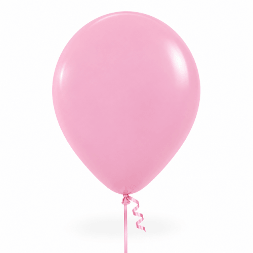 Babyrosa – Latexballon 30 cm, mit Helium gefüllt