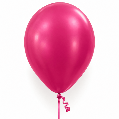 Fuchsia Metallic – Latexballon 30 cm, mit Helium gefüllt