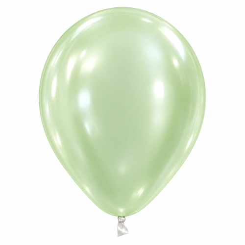 Grün Perlmutt– Latexballon 30 cm, mit Helium gefüllt