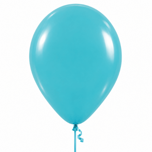 Karibik Blau – Latexballon 30 cm, mit Helium gefüllt