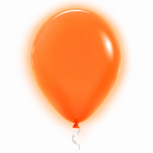 Orange Neon – Latexballon 30 cm, mit Helium gefüllt