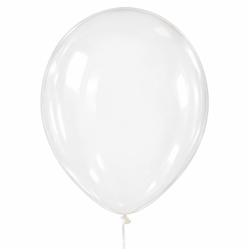 Transparent – Latexballon 30 cm, mit Helium gefüllt